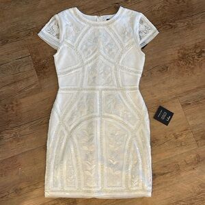 Lulu's White Embroidered Mini Dress